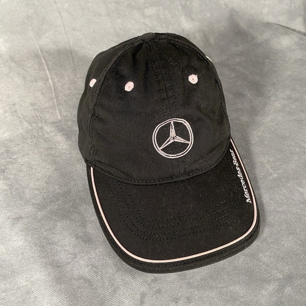 Mercedes Benz Hat Cap‎ Adult Black Pink Embroidered Golfing Auto Cars Vacation - Picture 2 of 6